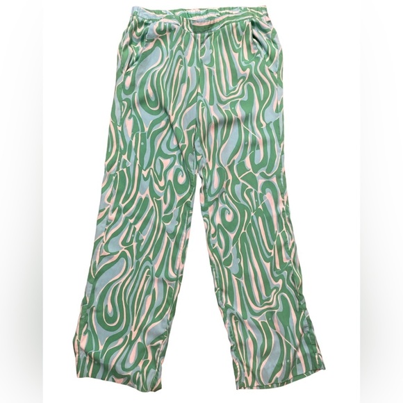Lilly Pulitzer Cambridge Palazzo Finders Keepers Pants | Size Medium - Picture 3 of 8